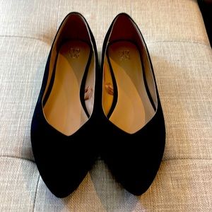 Never worn Black suede loafers size 10 by NY&CO.